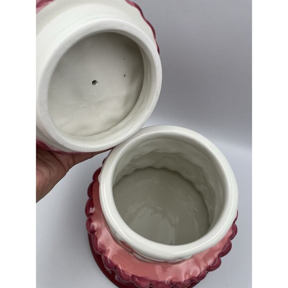 Hello Kitty Blue Sky Clayworks Ceramic Birthday Cake Canister Jar NWT - Picture 9 of 11